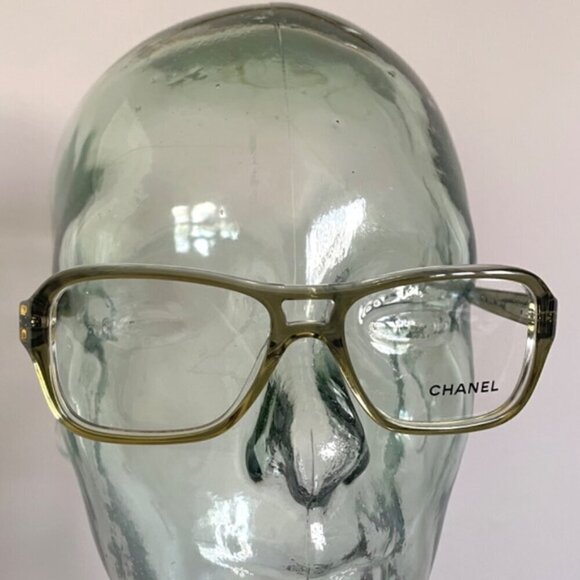 Chanel Green #3210 Aviator Glasses Frames - Full Set, **New In Box*** - Picture 4 of 14